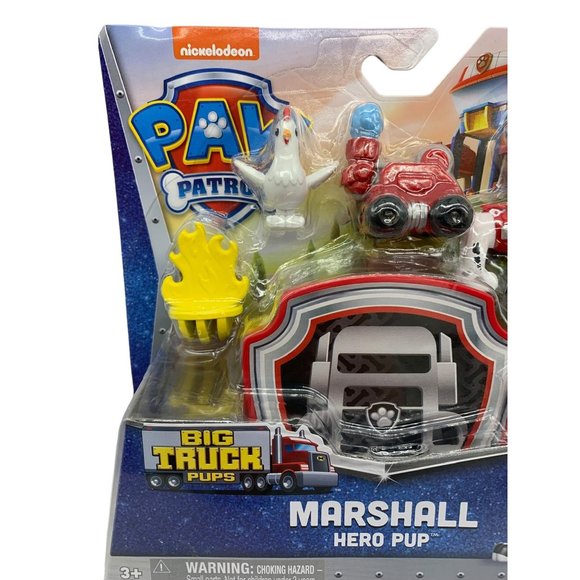 Paw Patrol Marshall Big Truck Pups Hero Pup Figure with Pet Chicken 2022 - Picture 2 of 6